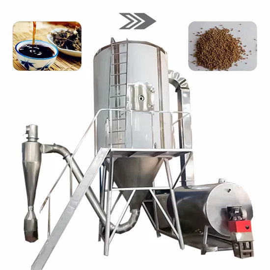 Machine de séchage de poudre à laver Sécheurs par pulvérisation de protéines plasmatiques Équipement de séchage par pulvérisation de poudre d'algues Déshydrateur par pulvérisation de lait en poudre Sécheur par pulvérisation centrifuge