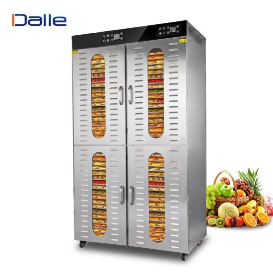 MOQ gratuit 4 compartiments 80 plateaux commerciaux en acier inoxydable alimentaire fruits légumes déshydrateur sécheur d'air machine four de séchage de fruits équipement de machine de déshydratation